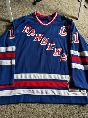 Mark Messier New York Rangers Mitchell & Ness NHL Blue Line Jersey